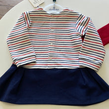 Load image into Gallery viewer, Tutto Piccolo Baby Girl striped dress &amp; tight set 4780
