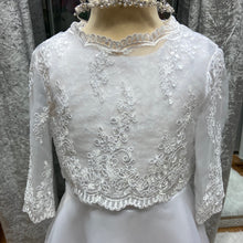 Load image into Gallery viewer, Mary long sleeve lace First Holy Communion jacket
