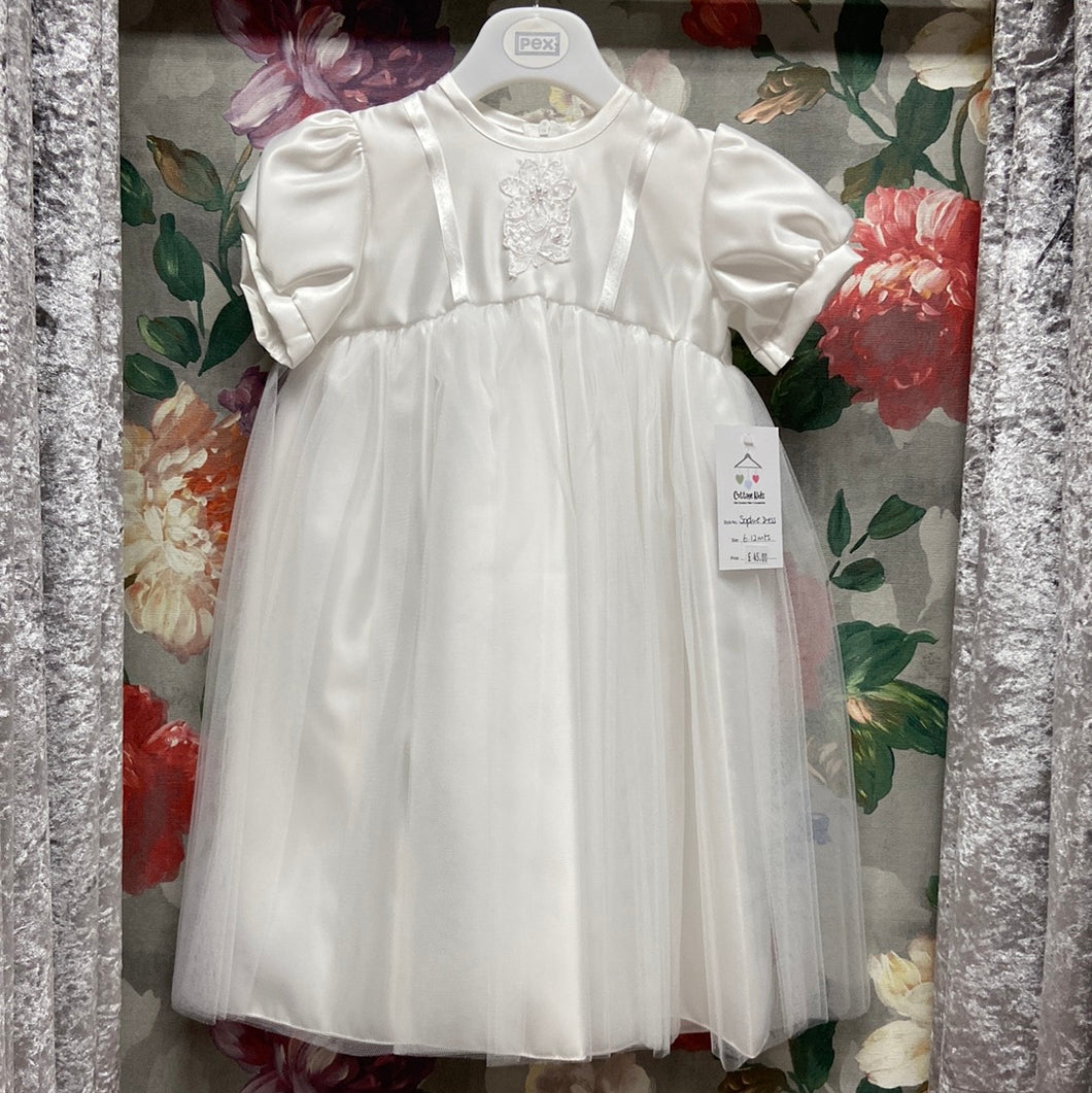 Sophie Baby Girl Short Christening Dress