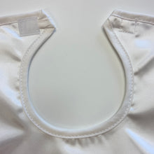 Load image into Gallery viewer, Ivory Satin Bib - Flowergirl, Baby Girl or Christening
