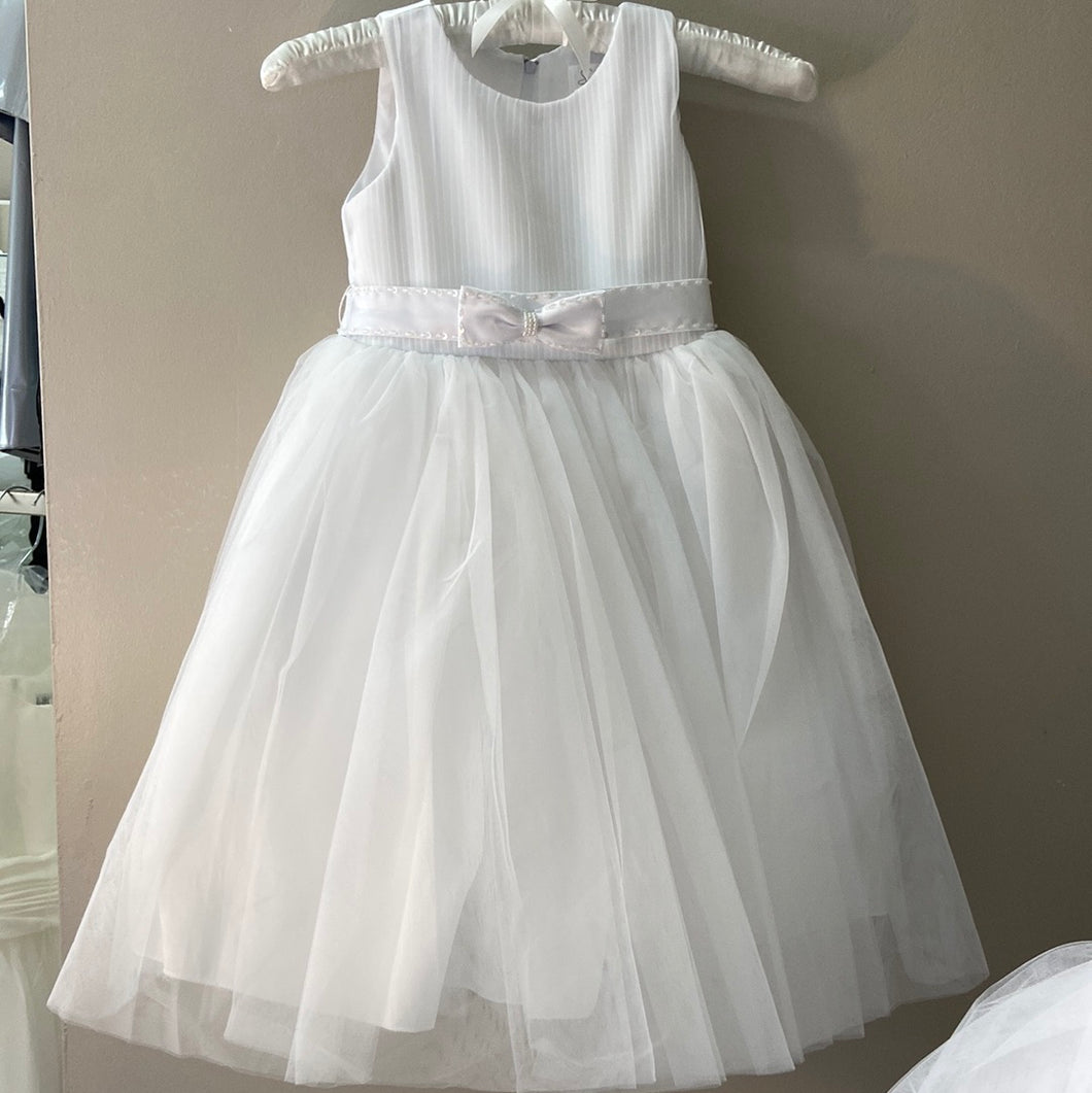 Cindy Flowergirl Dress White